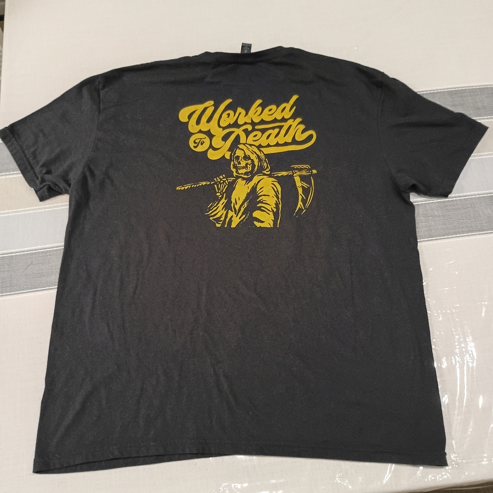 Workman Trading USA Grim Reaper Death Black T-Shirt - Picture 4 of 5